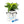 Load image into Gallery viewer, Face Plant white planter eyeglass holder smiling face design plant blue marker