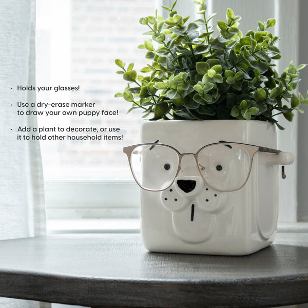 Ceramic Puppy Planter