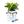Load image into Gallery viewer, Face Plant white planter eyeglass holder smiling face design plant blue marker
