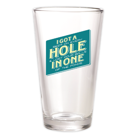 "Vintage Hole in One" Pint Glass