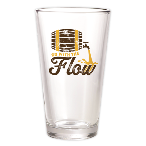"Go with the Flow" Pint Glass