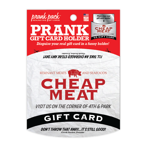 "Cheap Meats" Gift Card Holder