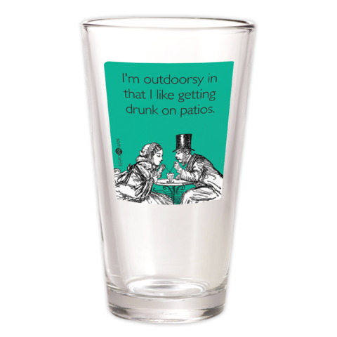 "I'm Outdoorsy" Pint Glass