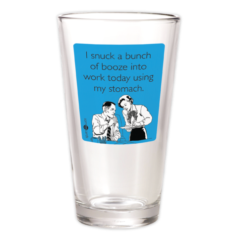 "Snuck Booze" Pint Glass