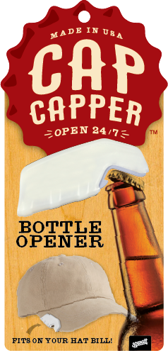 "Cap Capper" Baseball Cap Mounted Bottle Opener